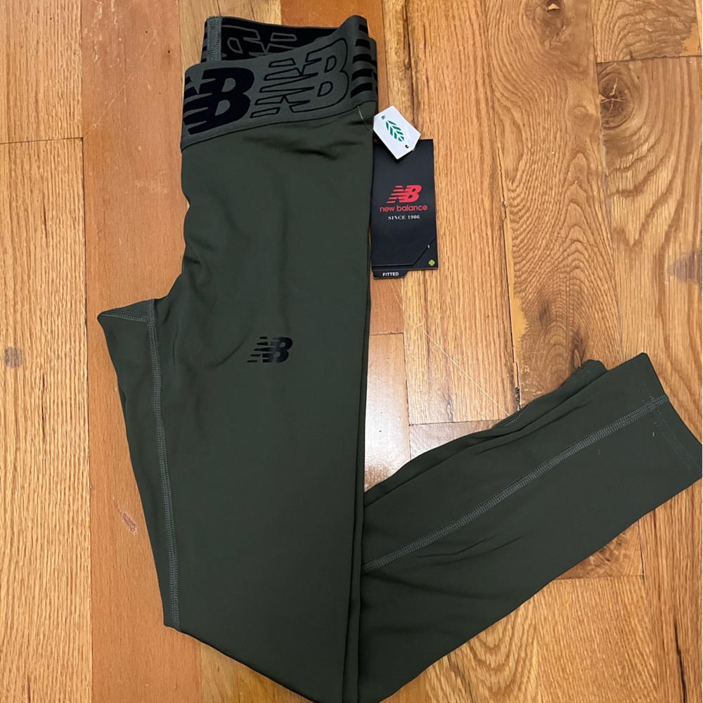 New Balance Dark Green Performance Leggings